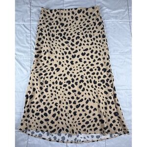 Rachel Zoe Leopard Midi Skirt Women's sz 6